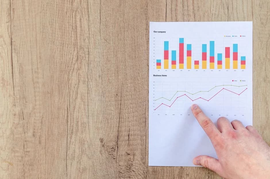 {'image_alt': 'Close-up of a hand pointing to upward growth trends on a business graph, representing GTM engineer salary