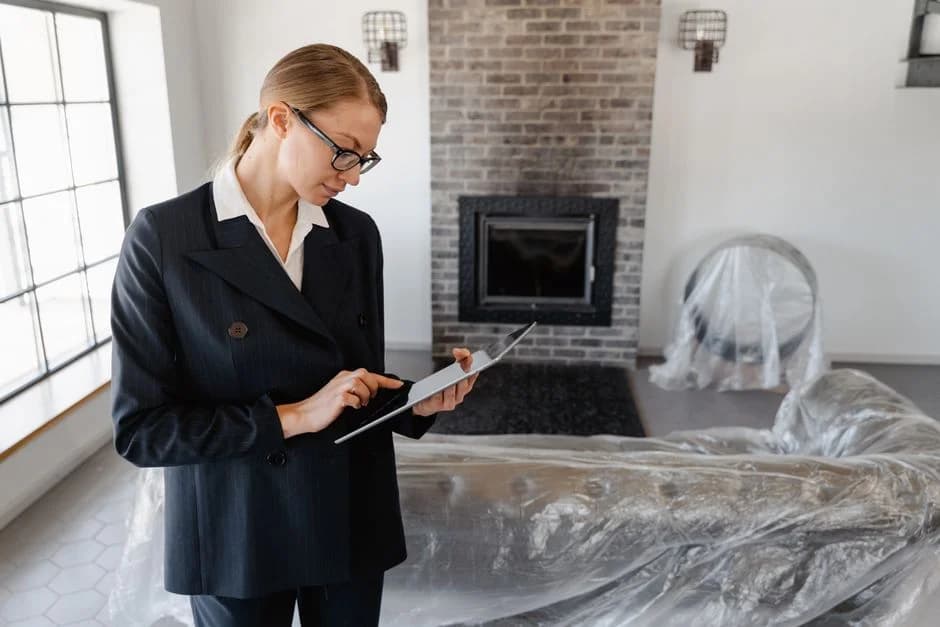 Real estate lead vetting dashboard with AI classification status indicators